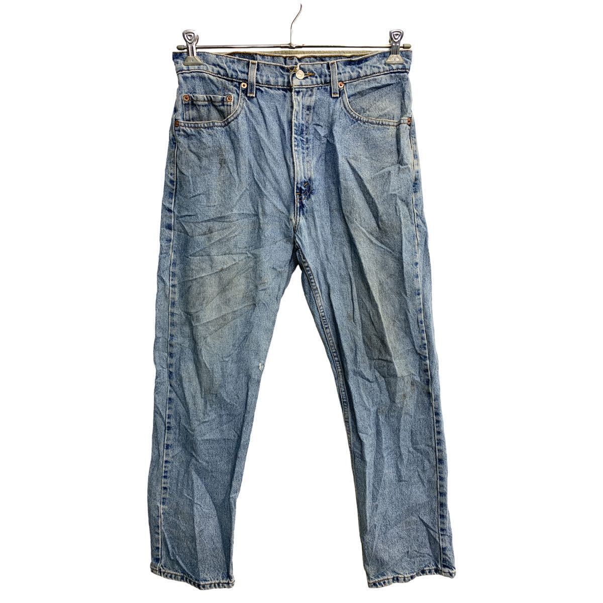 Levi's 505 デニムパンツ W34 リーバイス レギュラーフィット ブルー コットン メキシコ製 古着卸 アメリカ仕入 2402-146_画像1