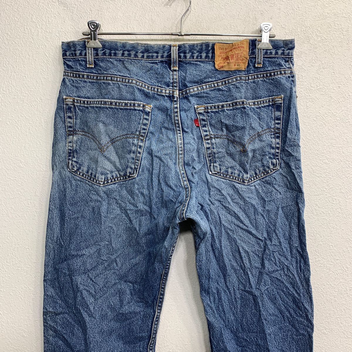 Levi's 505 デニムパンツ W40 リーバイス レギュラーフィット ビッグサイズ ブルー コットン 古着卸 アメリカ仕入 2402-463_画像5