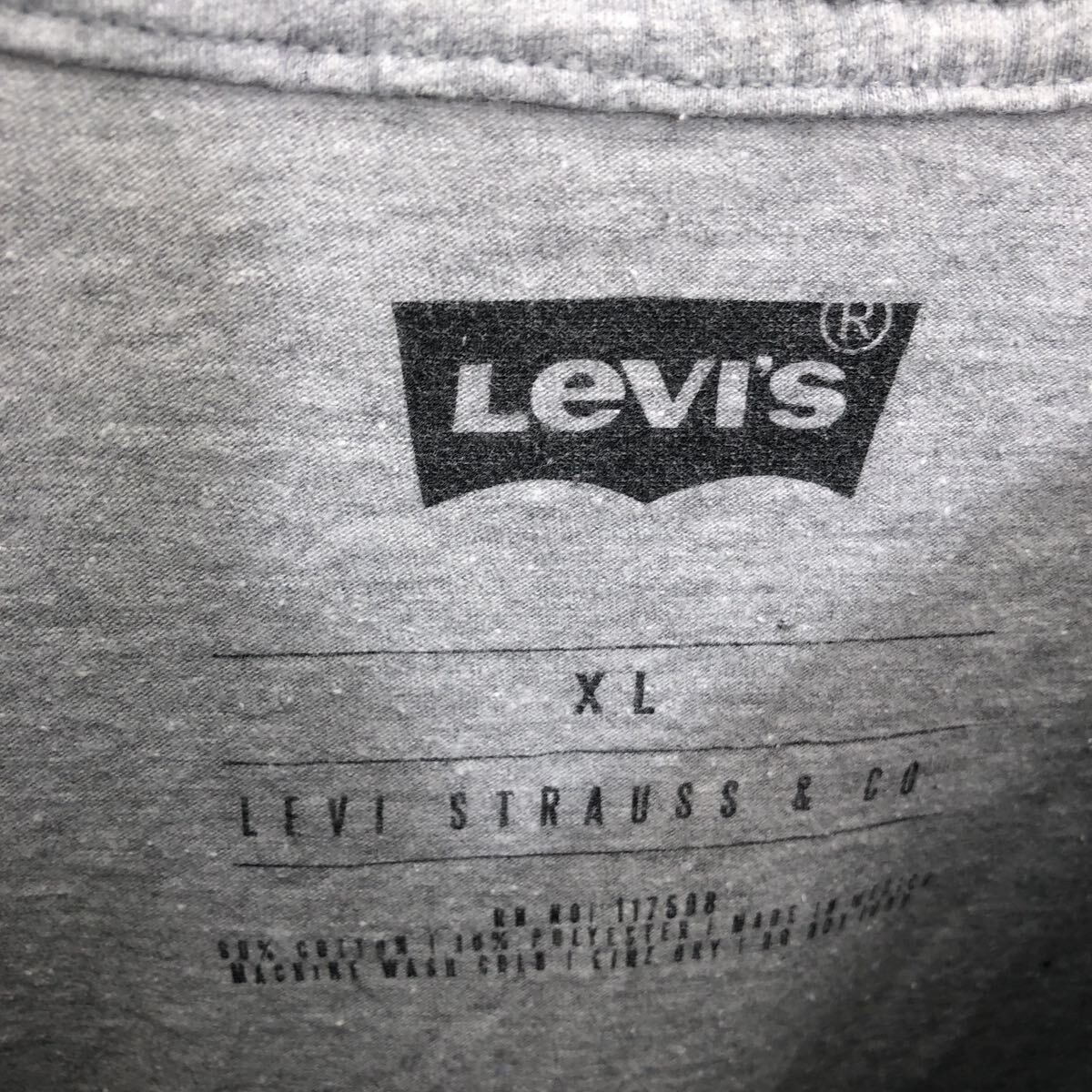 Levi's 半袖 ロゴ Tシャツ XL リーバイス グレー ネイビー レッド ビッグサイズ 古着卸 アメリカ仕入 a603-6703_画像7