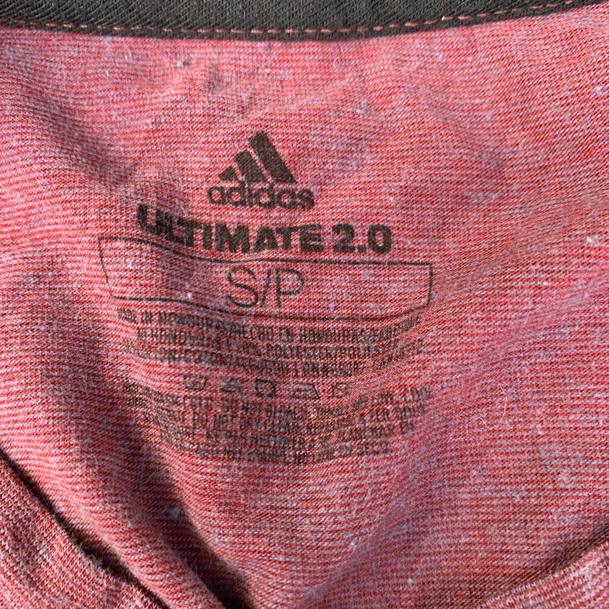 adidas 半袖 ロゴTシャツ S バーガンディ アディダス ULTIMATE2.0 スポーツ 古着卸 アメリカ仕入 a603-5712_画像7