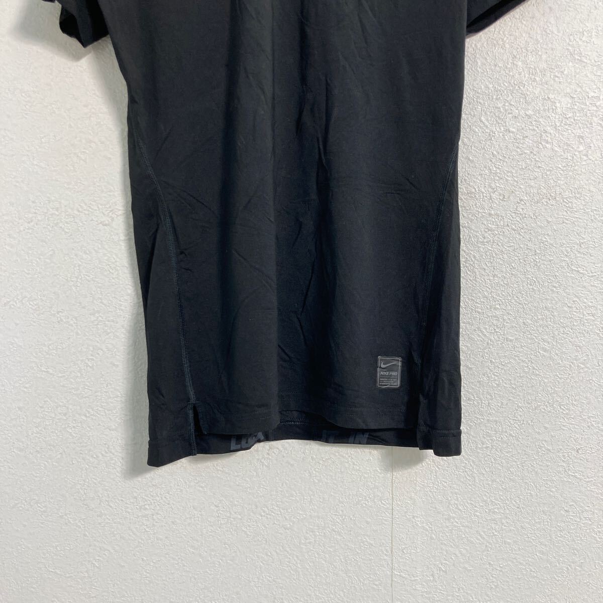 NIKE 半袖 ロゴ Tシャツ L ブラック ナイキ ドライフィット 古着卸 アメリカ仕入 a603-6589_画像3