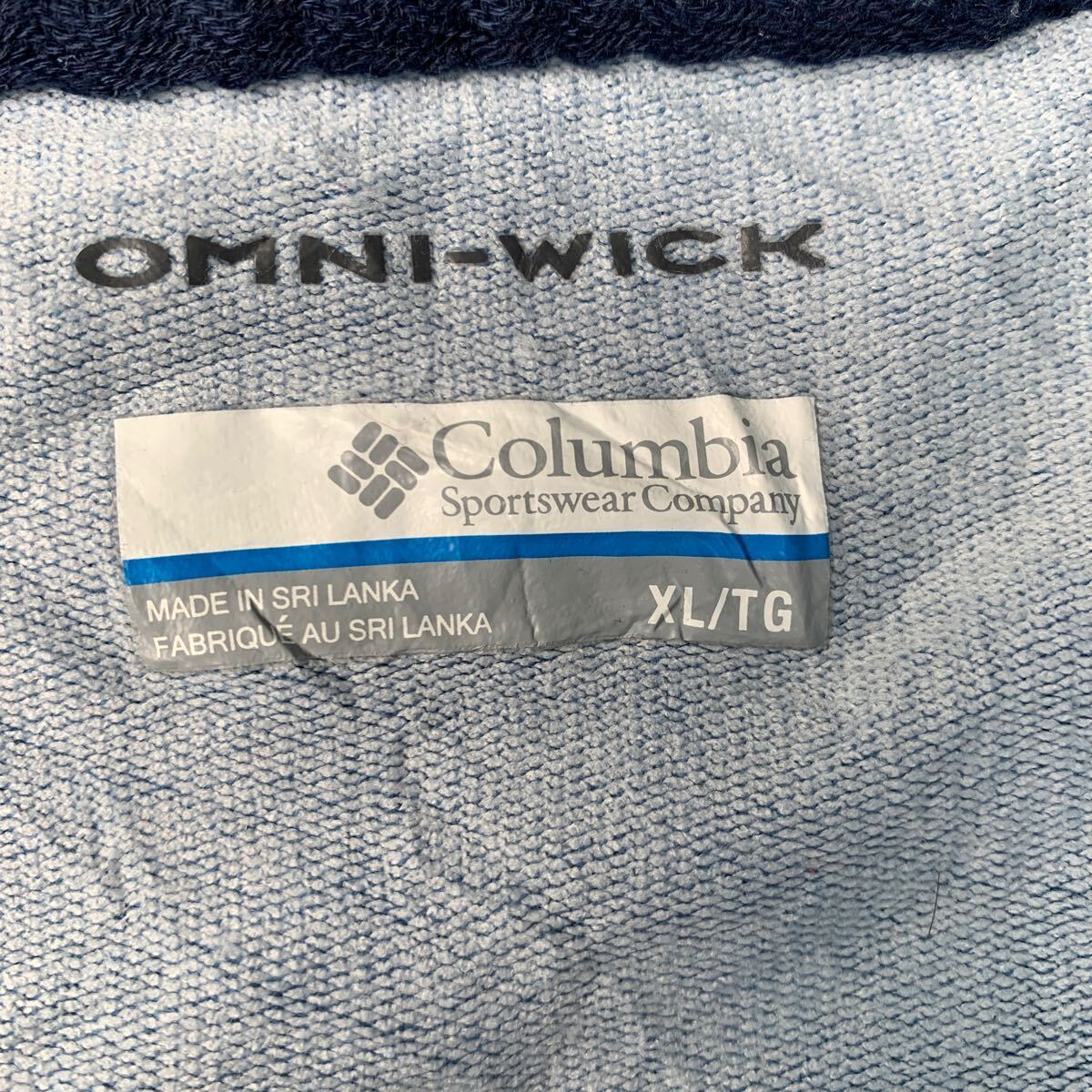 Columbia 長袖 ロゴTシャツ XL ブルー コロンビア ビッグサイズ OMNI-WICK アウトドア ロンT ロングTシャツ 古着卸 アメリカ仕入 a603-5938_画像7