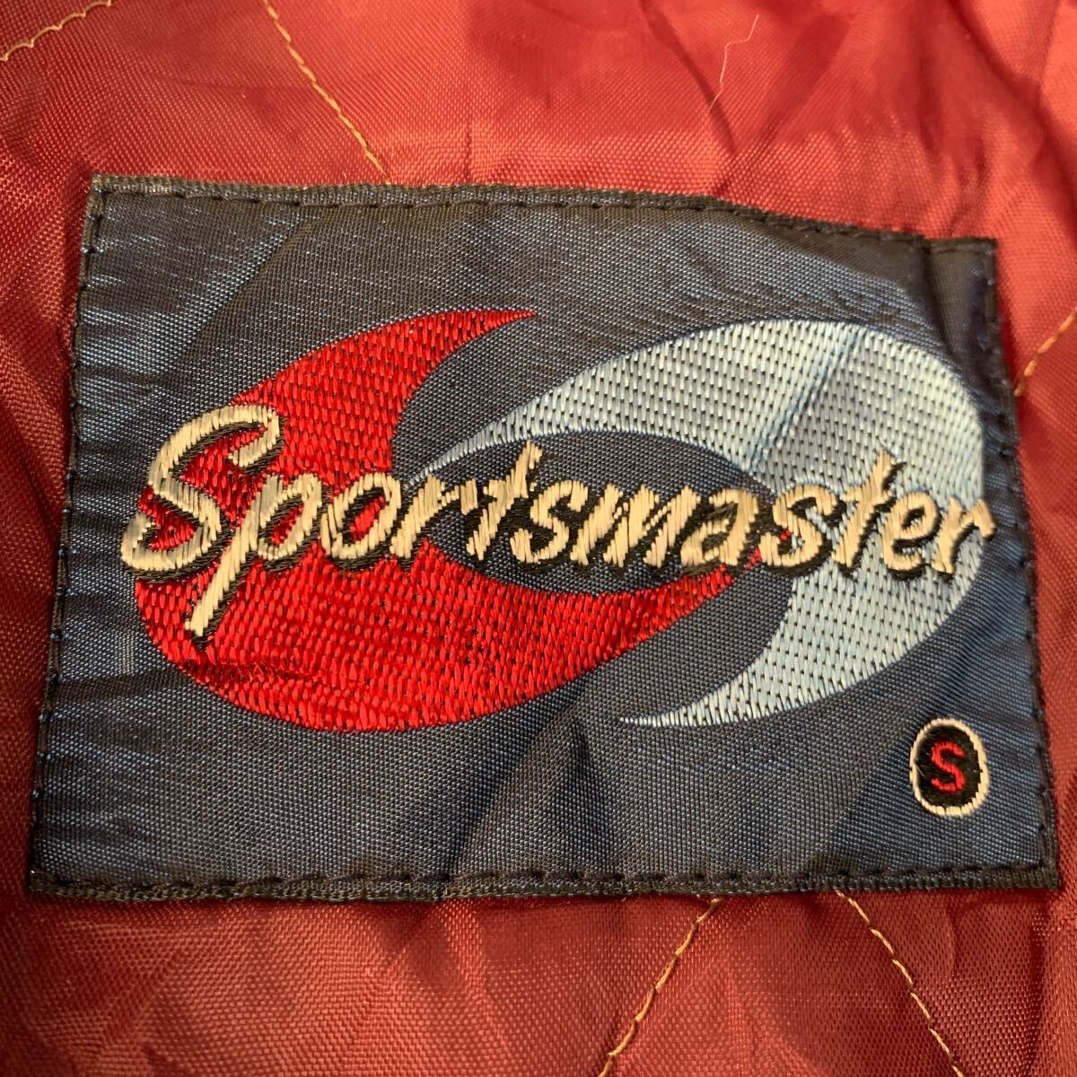 Sportsmaster 中綿 ジップアップ ナイロンジャケット S バーガンディ タロンジップ 60's～70's 古着卸 アメリカ仕入 a603-6063_画像9