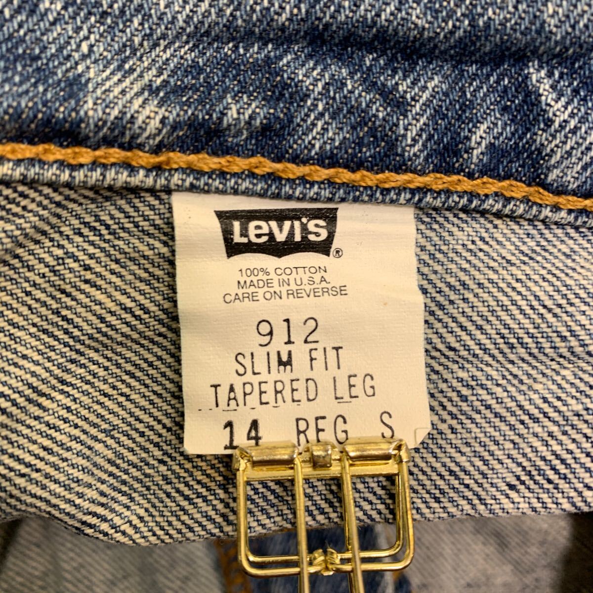 Levi's 912 デニムパンツ W34 リーバイス レディース スリムフィット ブルー 古着卸 アメリカ仕入 2403-632_画像10