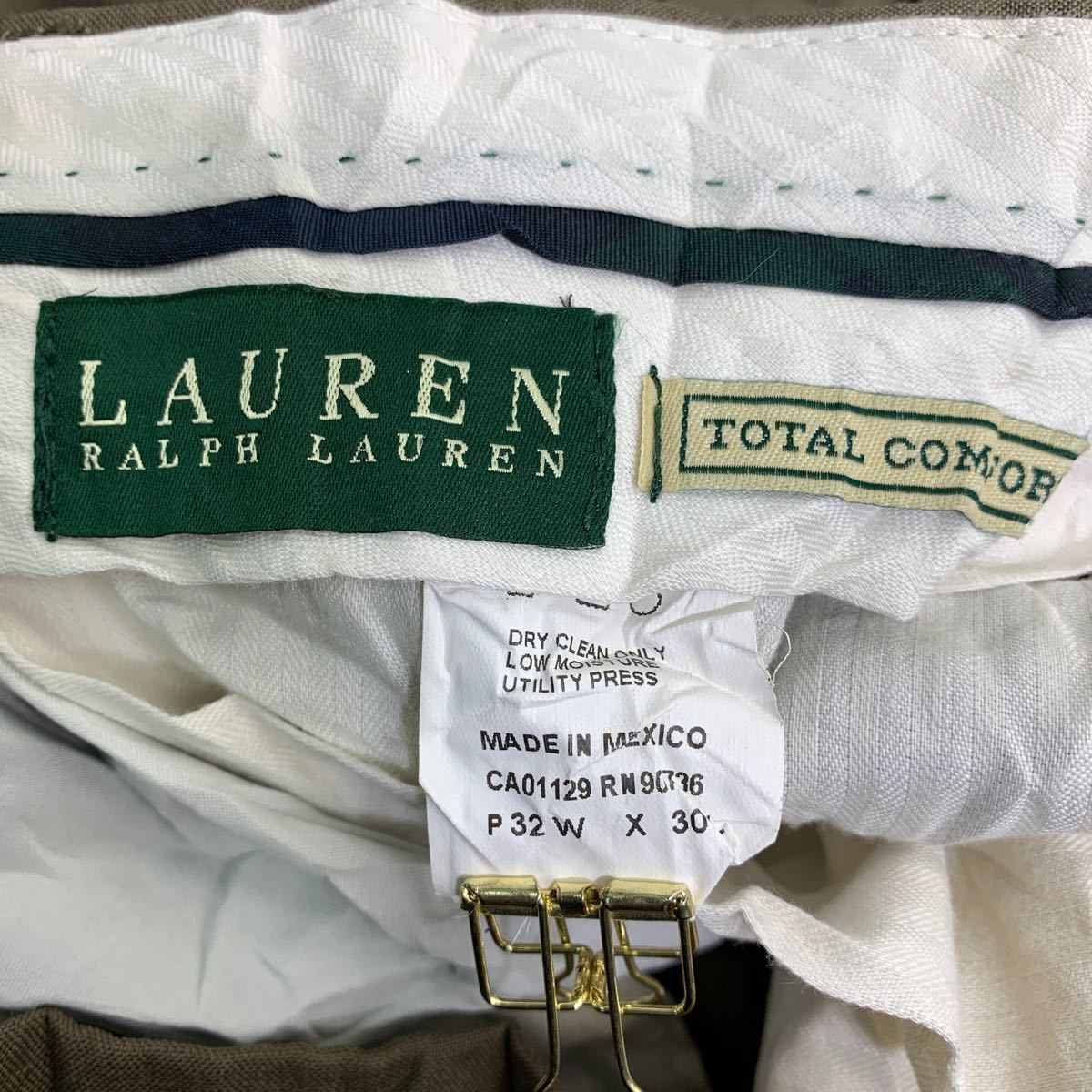 LAUREN RALPH LAUREN スラックス W32 ラルフローレン ブラウン メキシコ製 古着卸 アメリカ仕入 2403-170_画像7