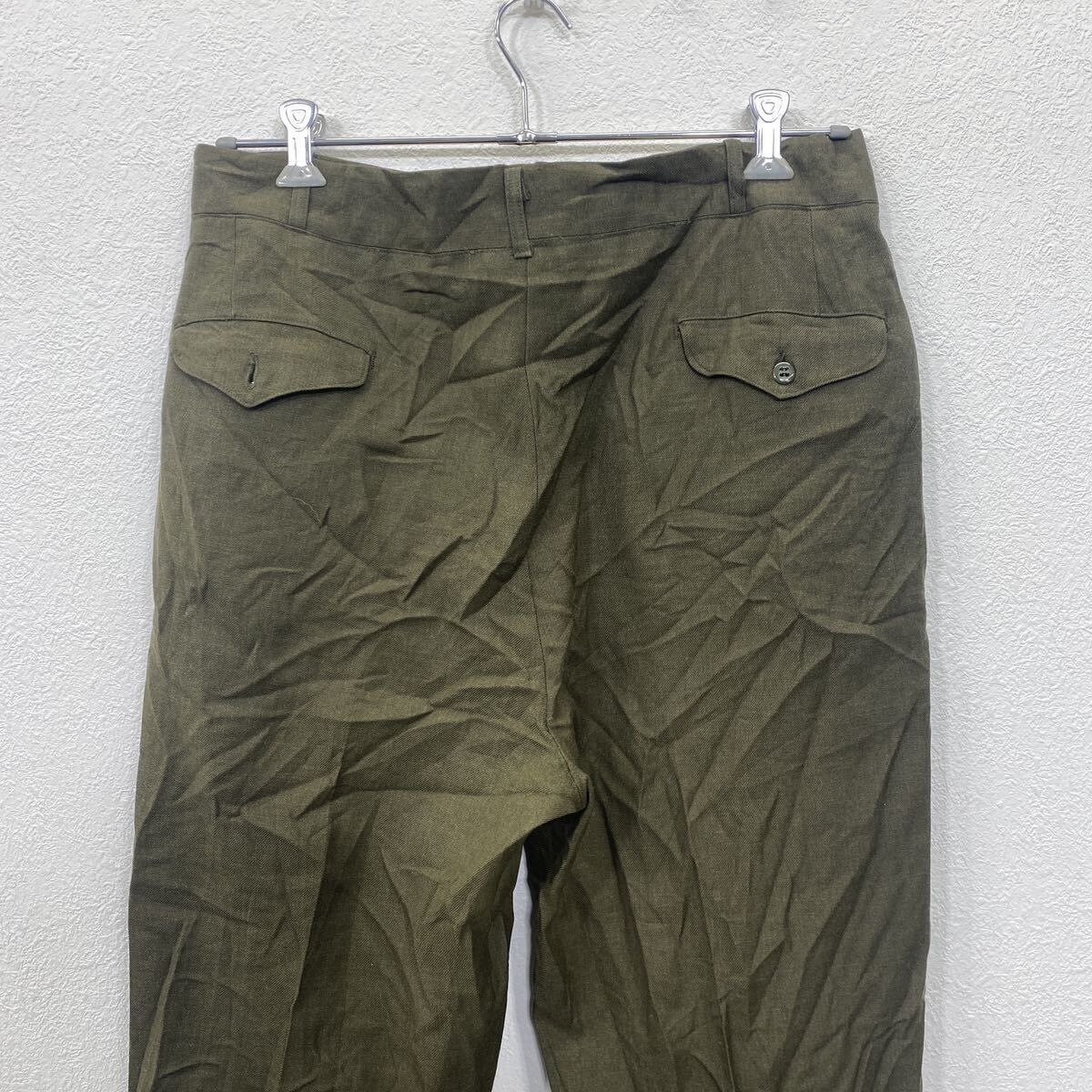  military trousers pants W33 wool RAPID zipper old clothes . America buying up 2403-1179