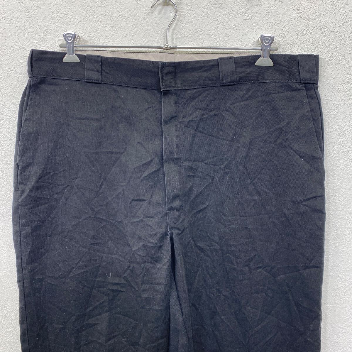 Dickies チノパンツ ワークパンツ W42 ディッキーズ ブラック 古着卸 アメリカ仕入 2403-899_画像2