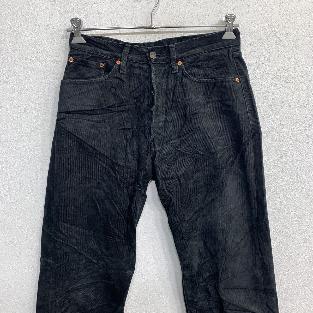 Levi's 551 デニムパンツ W31 リーバイス ボタンフライ ブラック コットン 古着卸 アメリカ仕入 2403-737_画像2