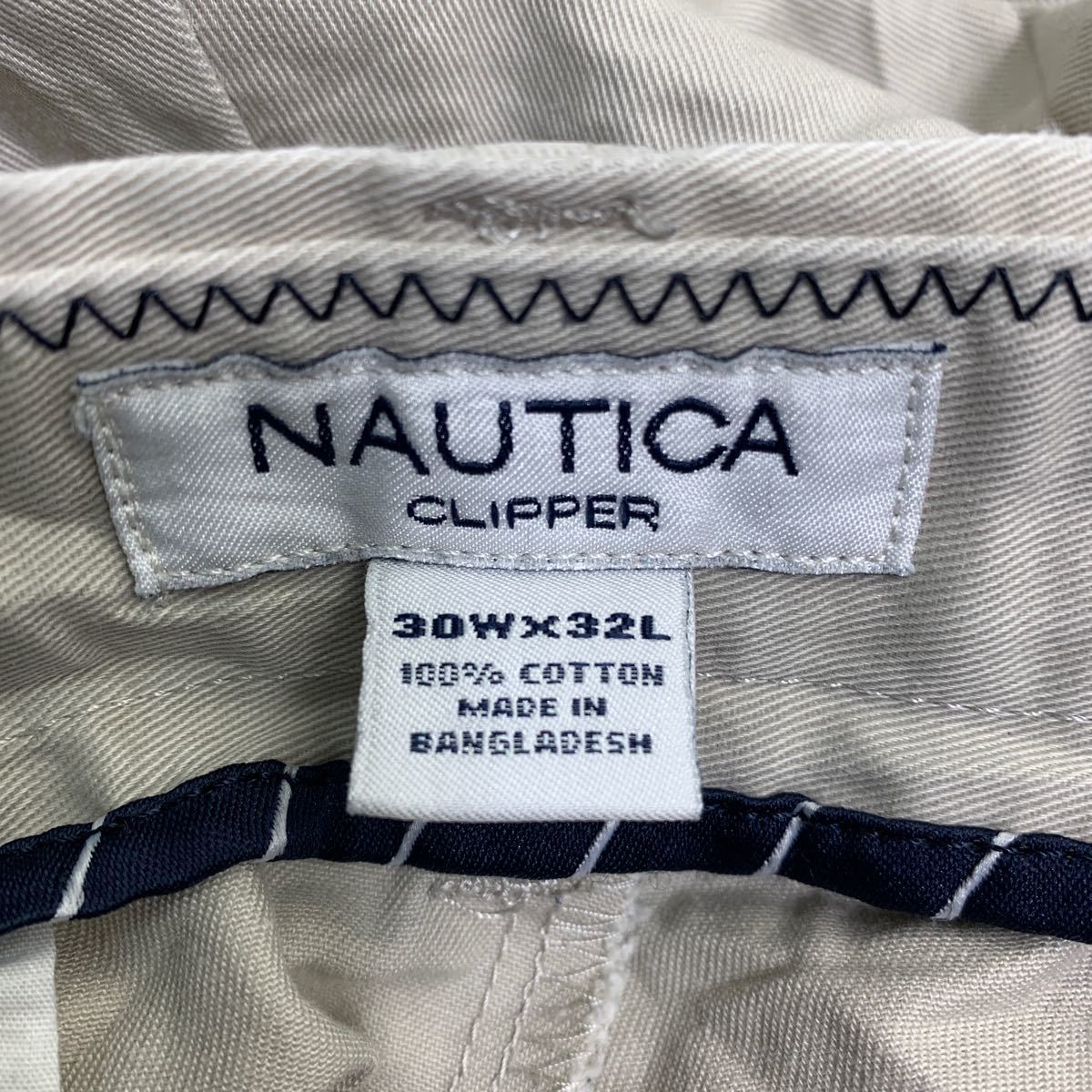 NAUTICA チノパン W30 ノーティカ ライトベージュ コットン 古着卸 アメリカ仕入 2403-68_画像7