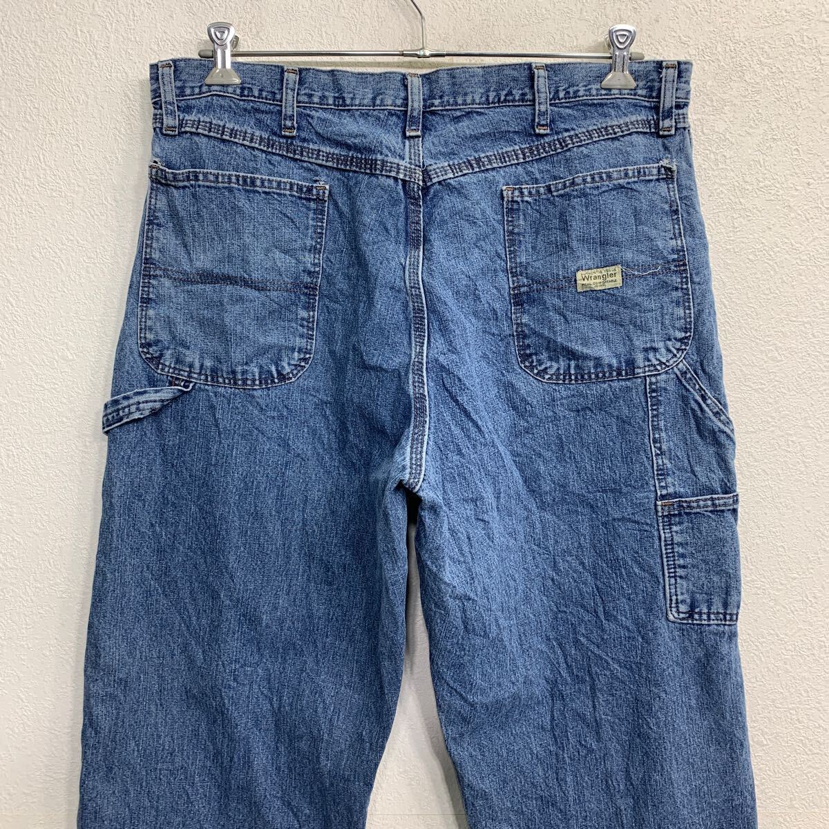 Wrangler Denim painter's pants W38 Wrangler big size blue cotton old clothes . America buying up 2403-995