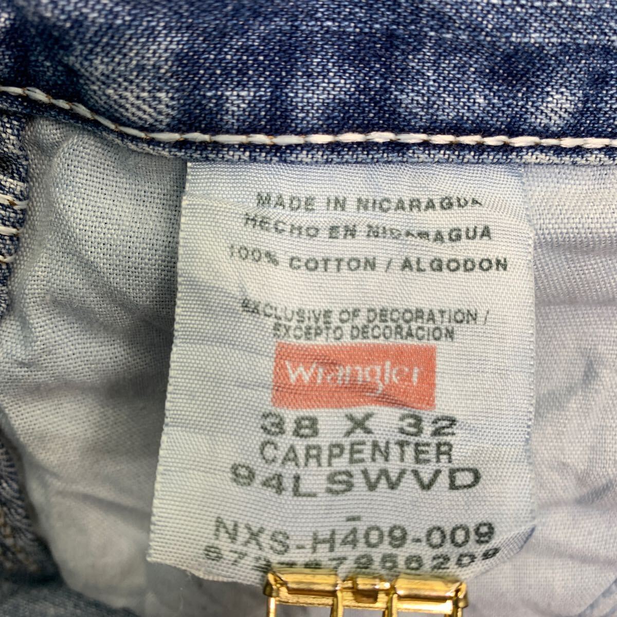 Wrangler Denim painter's pants W38 Wrangler big size blue cotton old clothes . America buying up 2403-995
