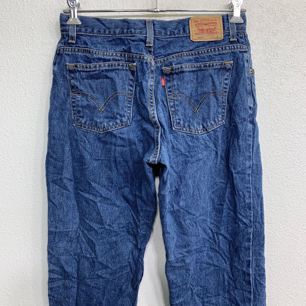 Levi's 550 デニムパンツ W32 リーバイス レディース リラックステーパード インディゴ メキシコ製 古着卸 アメリカ仕入 2403-25_画像5