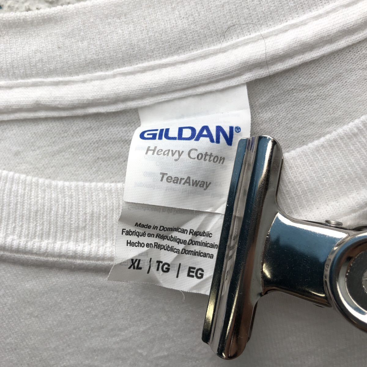 GILDAN 半袖 プリント Tシャツ ギルダン XL ホワイト ネイビー レッド バックプリント 古着卸 アメリカ仕入 a604-5858_画像9
