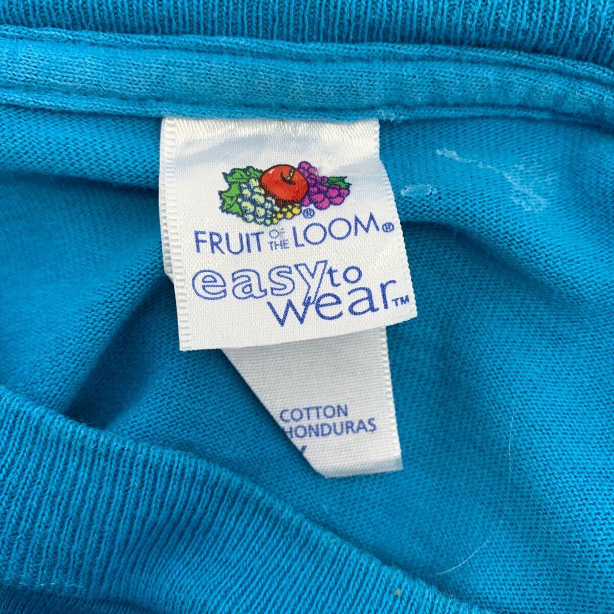 FRUIT OF THE LOOM 半袖 プリントTシャツ 2XL ターコイズブルー フルーツオブザルーム ビッグサイズ Bee 古着卸 アメリカ仕入 a604-5863_画像9