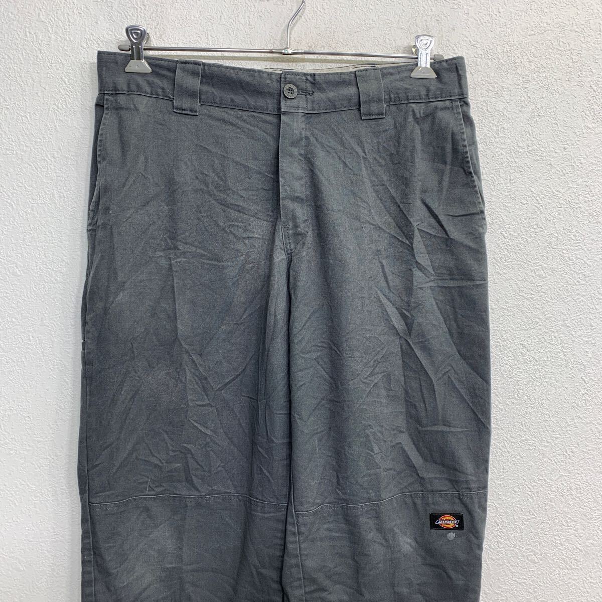 Dickies ワークパンツ W34 ディッキーズ リラックスフィット グレー メキシコ製 古着卸 アメリカ仕入 2404-648_画像2