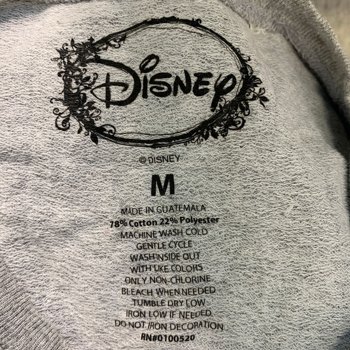 Disney 長袖 キャラクター プリントTシャツ M グレー ディズニー ロンT ロングTシャツミッキー クリスマス 古着卸 アメリカ仕入 a604-6093_画像10