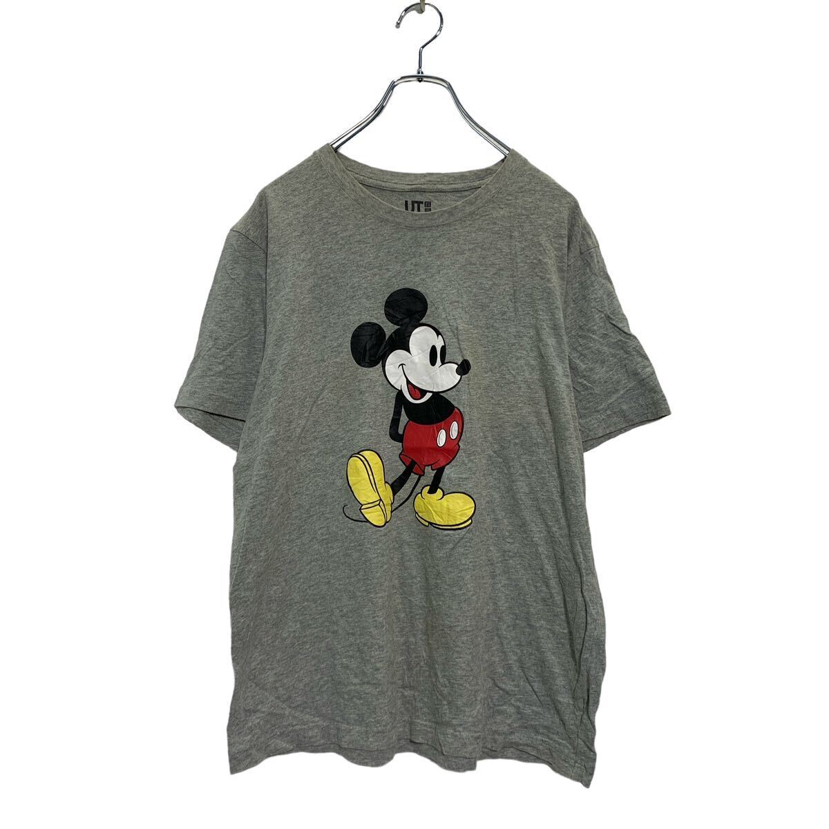 UNIQLO 半袖 キャラクター プリントTシャツ M グレー ユニクロ クルーネック ミッキー 古着卸 アメリカ仕入 a604-6248_画像1