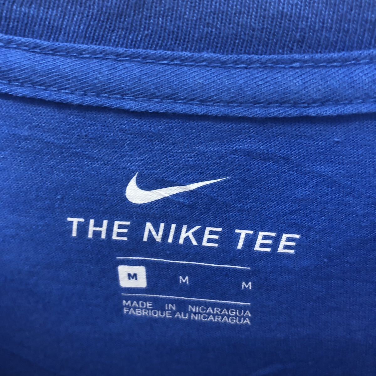 NIKE 半袖 ロゴ Tシャツ ナイキ M ブルー プリント クルーネック 古着卸 アメリカ仕入 a604-6488_画像7