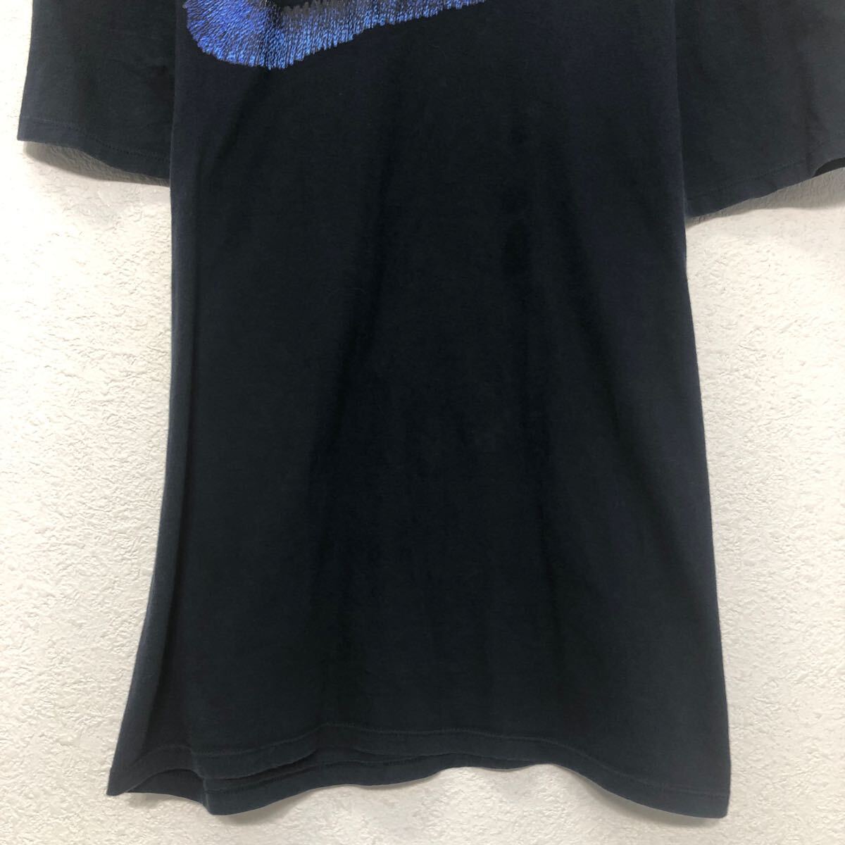 NIKE 半袖 ロゴ Tシャツ ナイキ M ネイビー ビッグロゴ クルーネック プリント 古着卸 アメリカ仕入 a604-6527_画像3