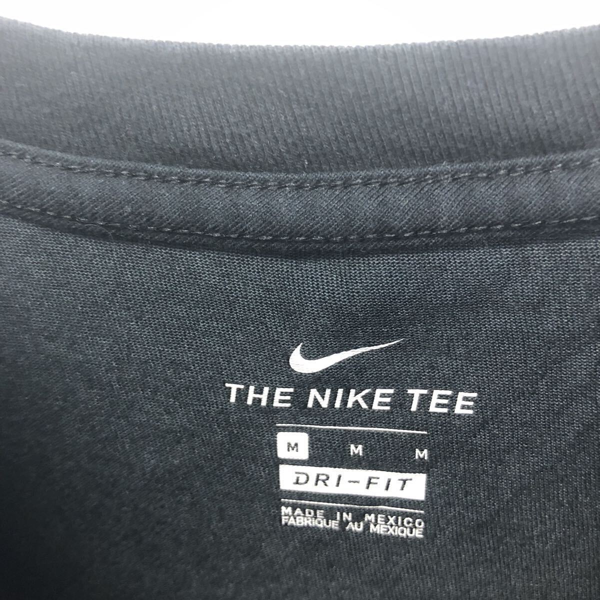 NIKE 半袖 ロゴ Tシャツ ナイキ キッズ M ブラック ドライフィット クルーネック 古着卸 アメリカ仕入 a604-6528_画像7