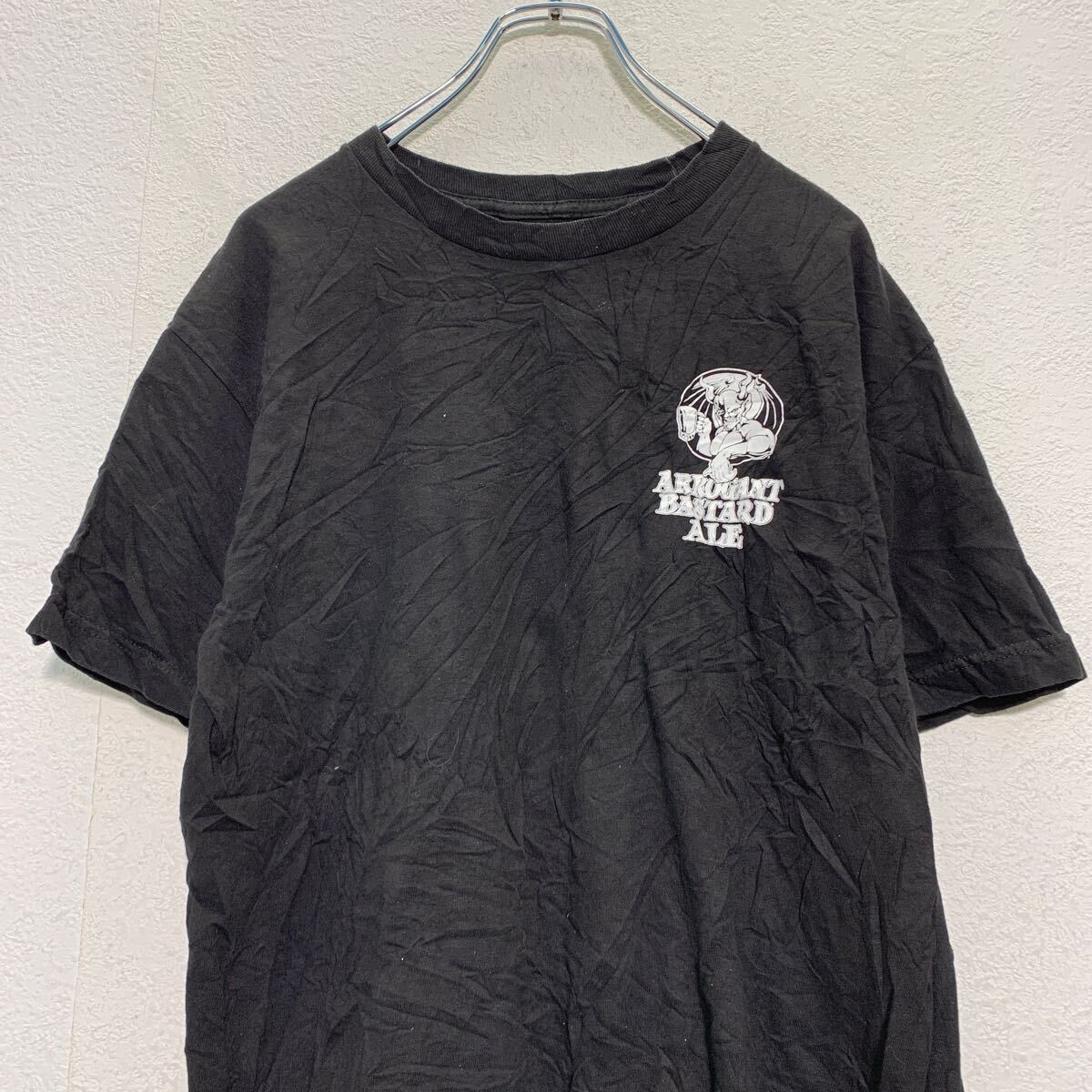 ARROGANT 半袖 プリントTシャツ M ブラック メキシコ製 クルーネック バックプリント デビル 古着卸 アメリカ仕入 a604-7003_画像2