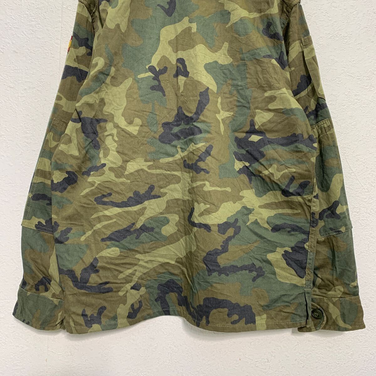 スペイン軍 コンバットジャケット 2XL～ オリーブ 迷彩 カモフラ ビッグサイズ ミリタリージャケット 古着卸 アメリカ仕入 a604-7088_画像6