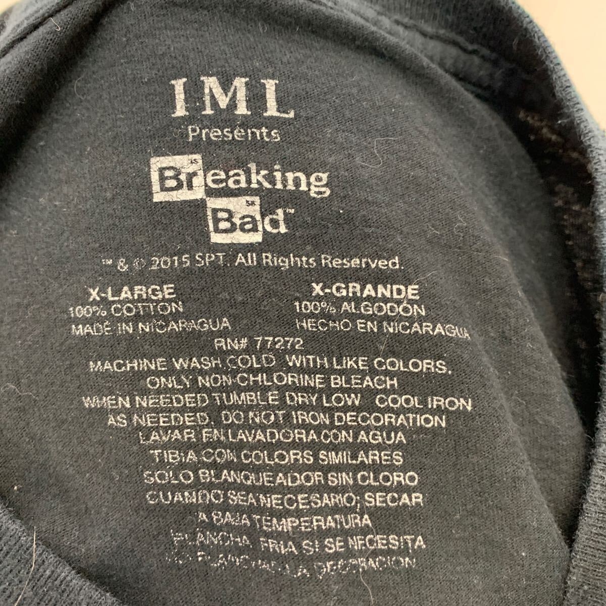 IML 半袖 プリントTシャツ XL ブラック ブルー ビッグサイズ クルーネック Breaking Bad 古着卸 アメリカ仕入 a604-7006_画像8