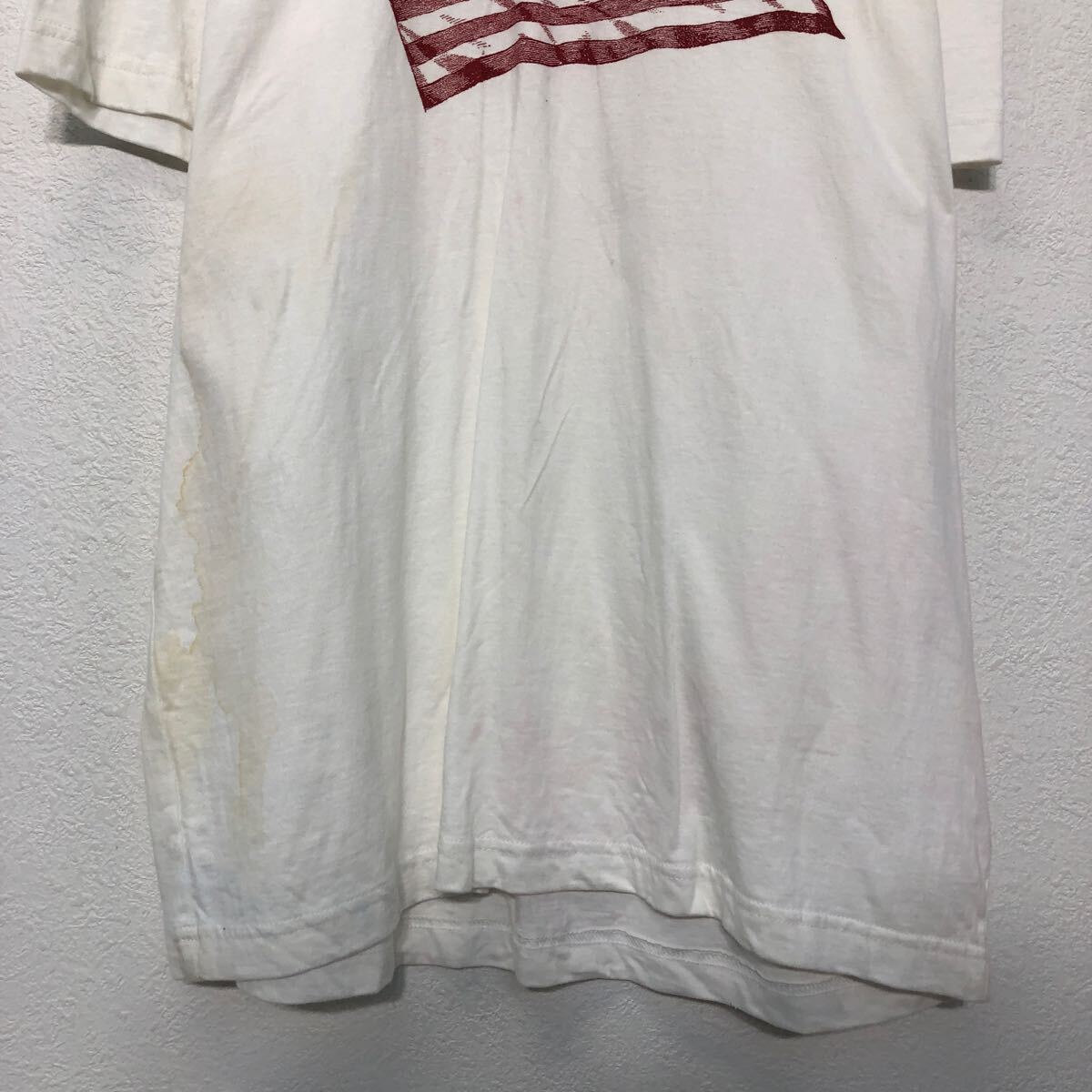 OLDNAVY 半袖 プリント Tシャツ オールドネイビー L ホワイト アメリカ国旗 クルーネック 古着卸 アメリカ仕入 a604-7136_画像3
