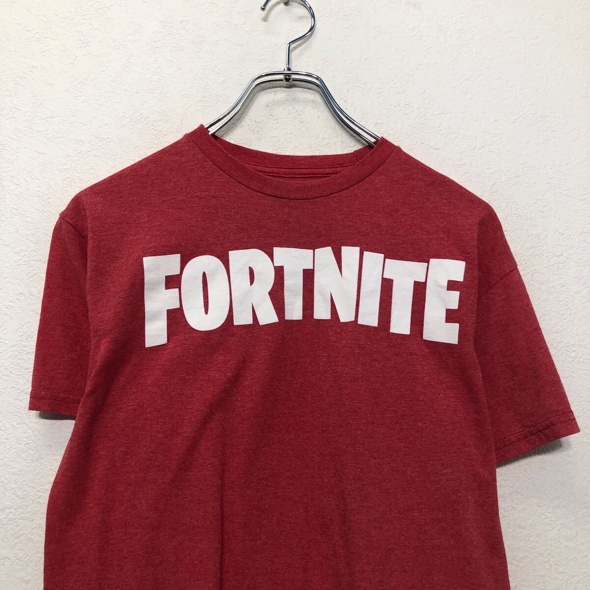 Fortnite 半袖 プリント Tシャツ M フォートナイト ピンク ロゴ クルーネック 古着卸 アメリカ仕入 a604-7142_画像2