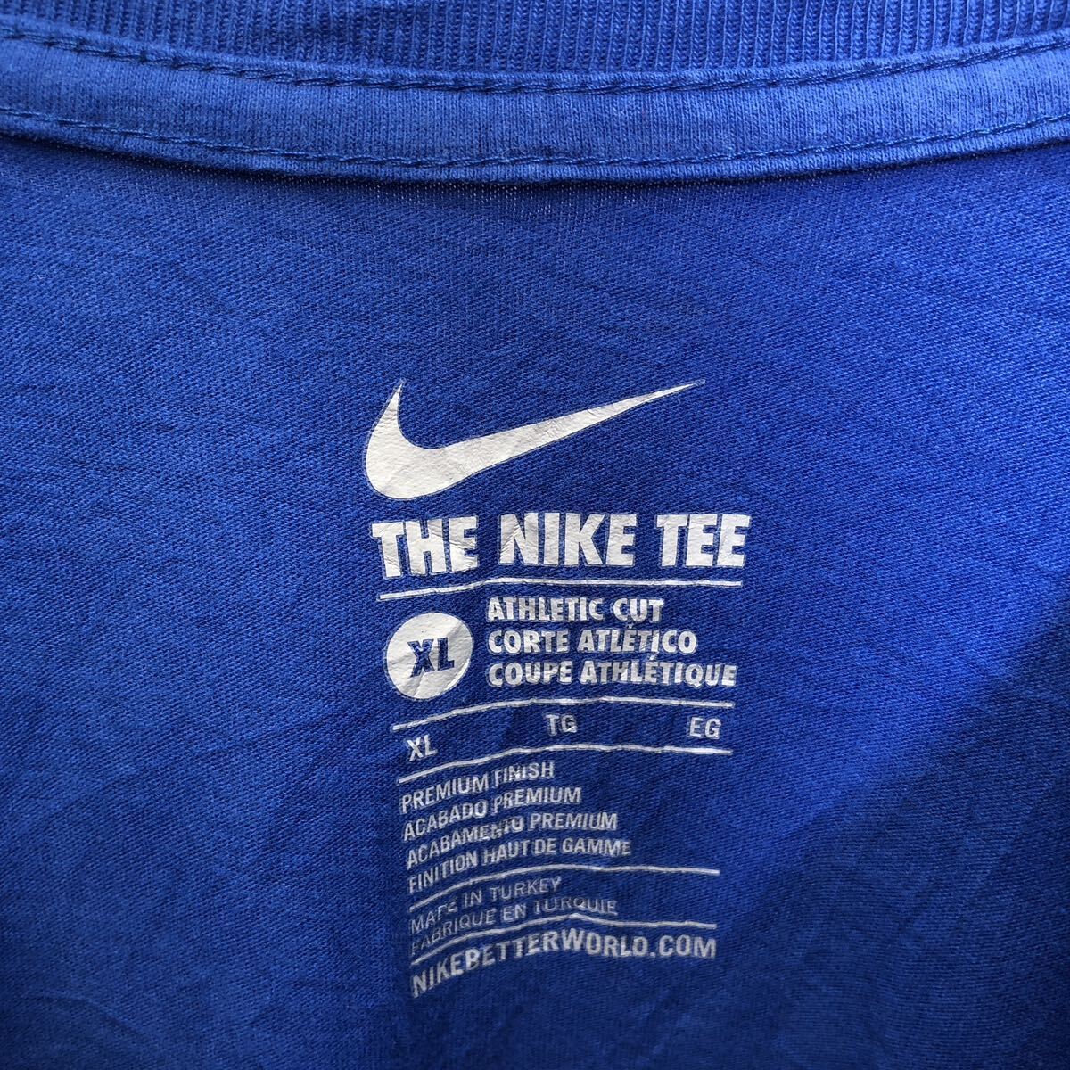 NIKE 半袖 ロゴ Tシャツ ナイキ XL ブルー ビッグサイズ イラスト クルーネック 古着卸 アメリカ仕入 a604-7230_画像7