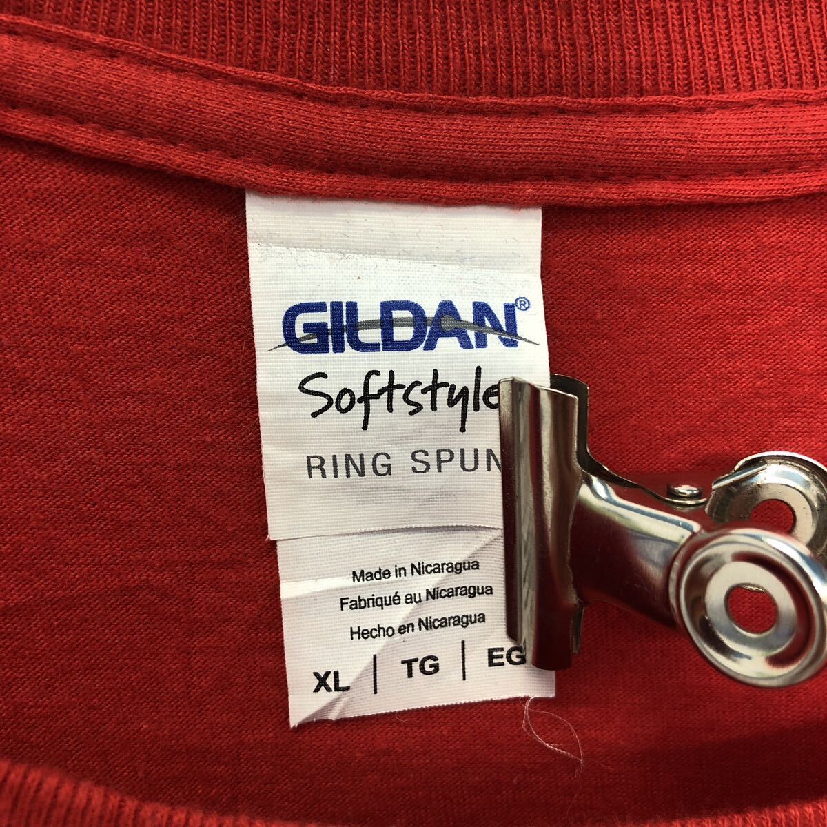 GILDAN 半袖 プリント Tシャツ ギルダン XL レッド イラスト ビッグサイズ クルーネック 古着卸 アメリカ仕入 a604-7279_画像6