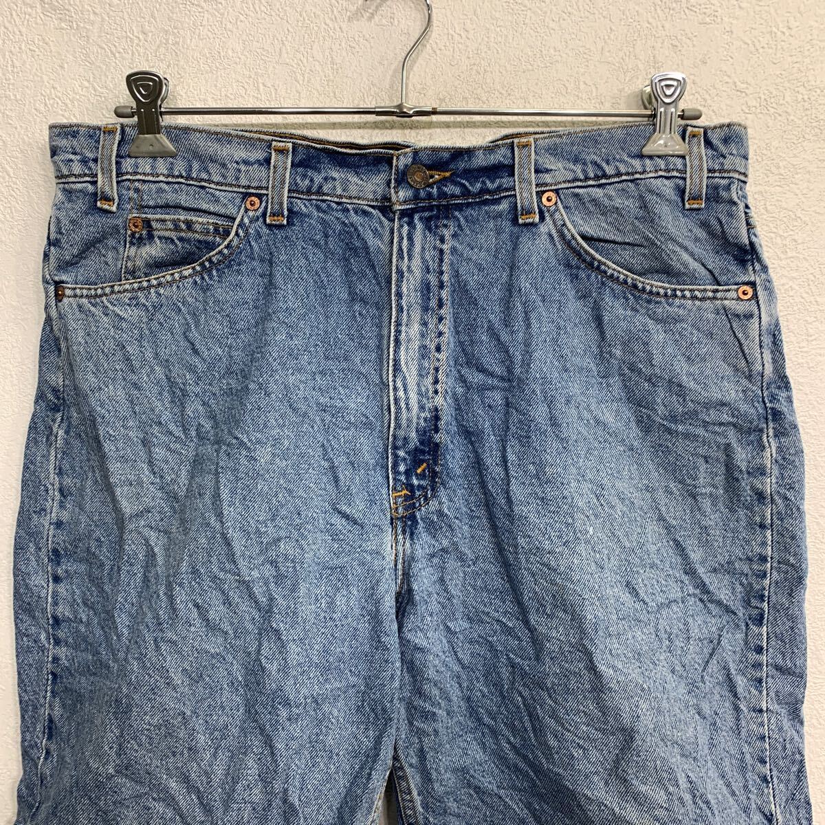 Levi's 550 デニムショートパンツ W38 リーバイス リラックス ビッグサイズ ブルー コットン メキシコ製 古着卸 アメリカ仕入 2404-853_画像2