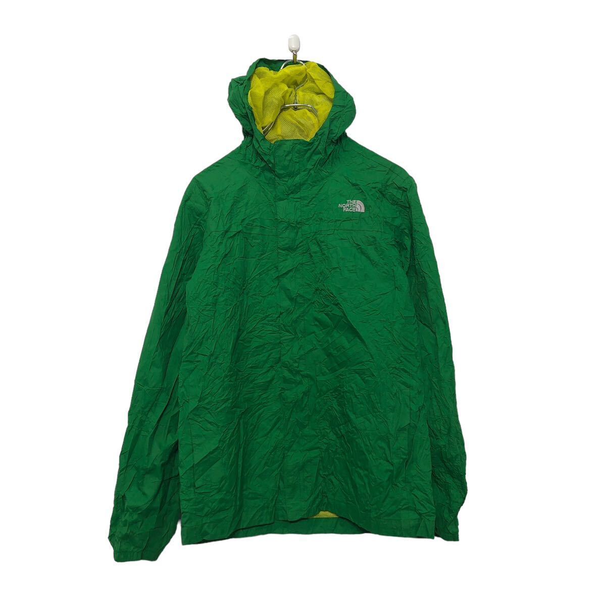 THE NORTH FACE ジップアップ ナイロン ジャケット ザノースフェイス XL グリーン キッズ マウンテン 古着卸 アメリカ仕入 a604-7316_画像1