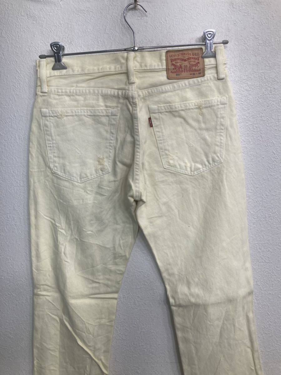 Levi's 511 デニムパンツ W31 リーバイス クリーム ダメージジーンズ 古着卸 アメリカ仕入 2310-872_画像5