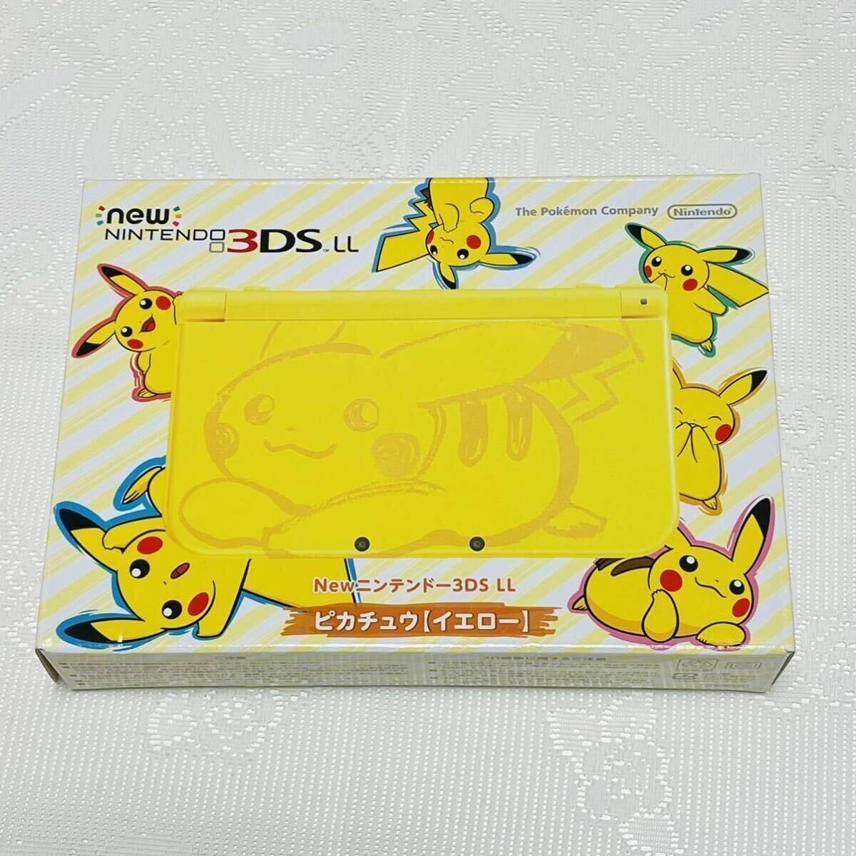 ☆任天堂 Nintendo☆New ニンテンドー 3DS LL☆ピカチュウ☆修理済 新品バッテリー付_画像1