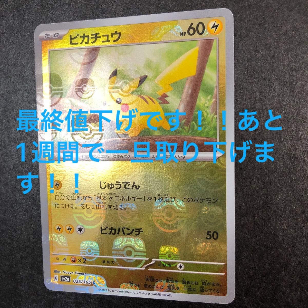 ポケモンカード　マスターボール　ピカチュウ　　大特価！　SARのオマケ付けます！　