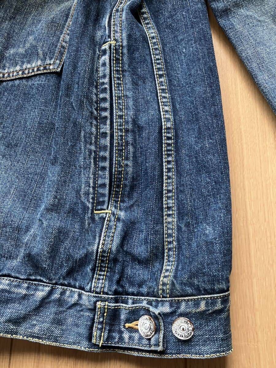 VISVIM 101 JKT DRY DMGD-1000デニムジャケット　サイズ5 ビスビムトラッカージージャンGジャヴィンテージビンテージ加工古着ハギ付き_画像6