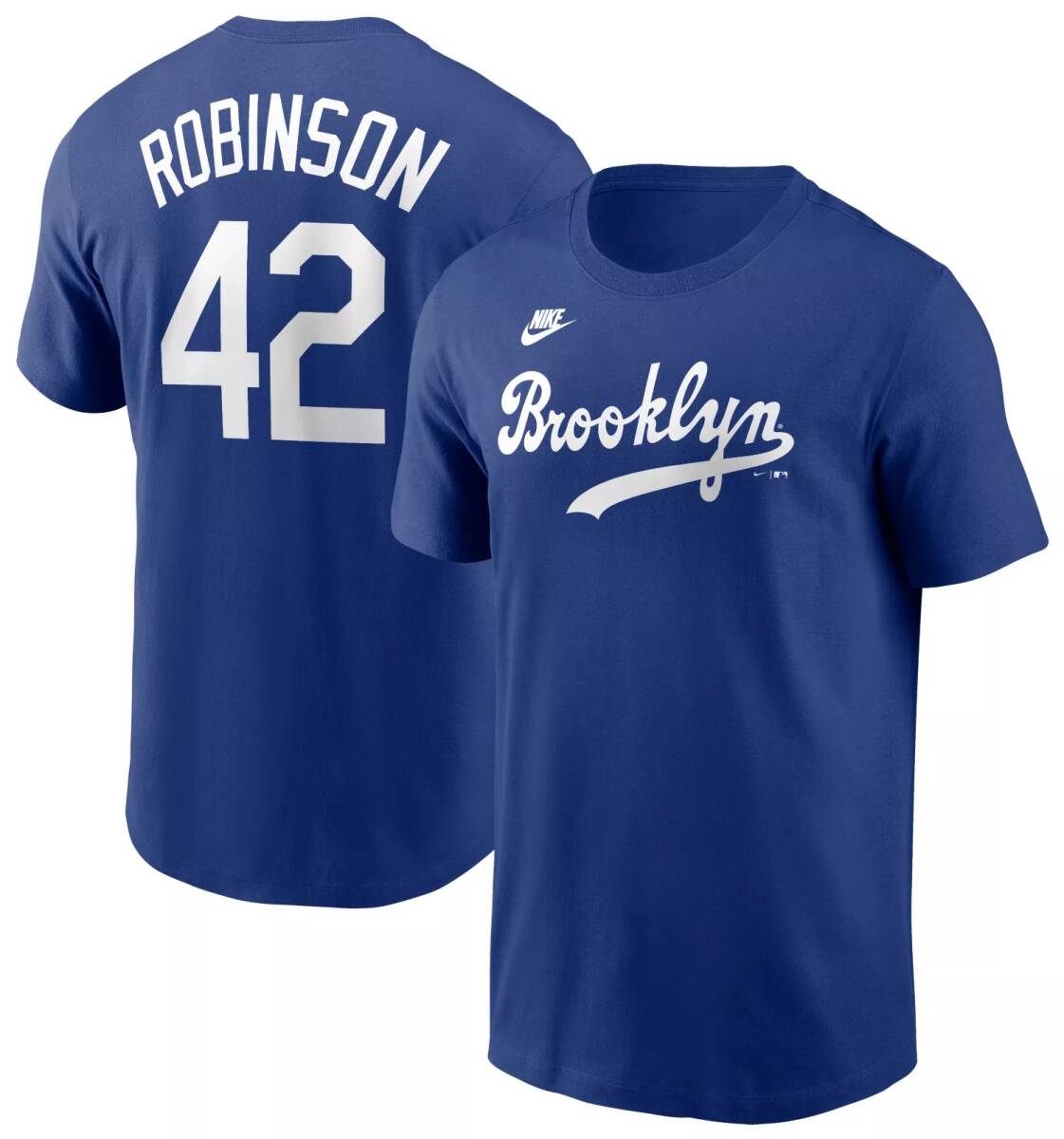 【USサイズ XL】 MLB ジャッキー・ロビンソン ブルックリン ドジャース ユニフォーム T-シャツ ロイヤルブルー　_画像1