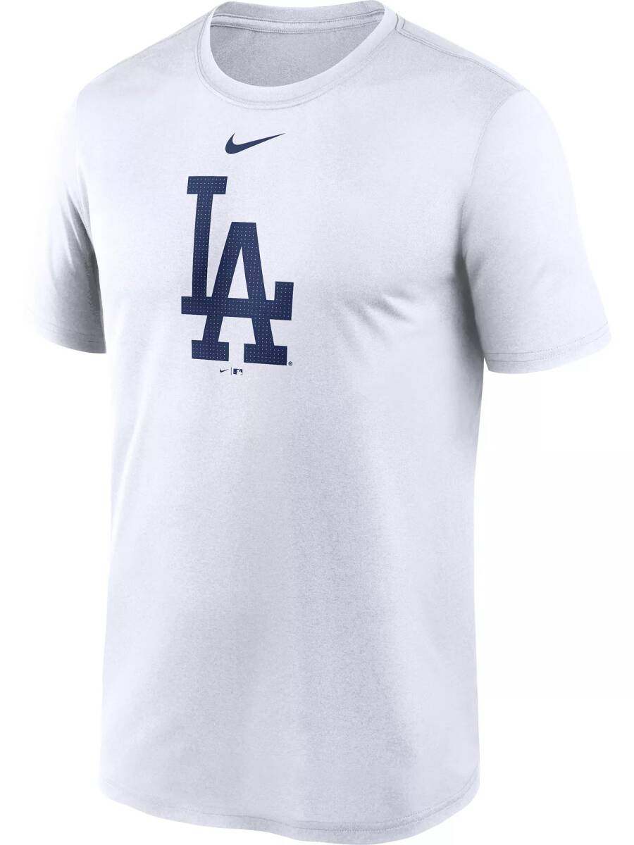 【USサイズ S】 MLB ロサンゼルス ドジャース Dodgers Blue Fuse Logo Legend T-シャツ ホワイト_画像2