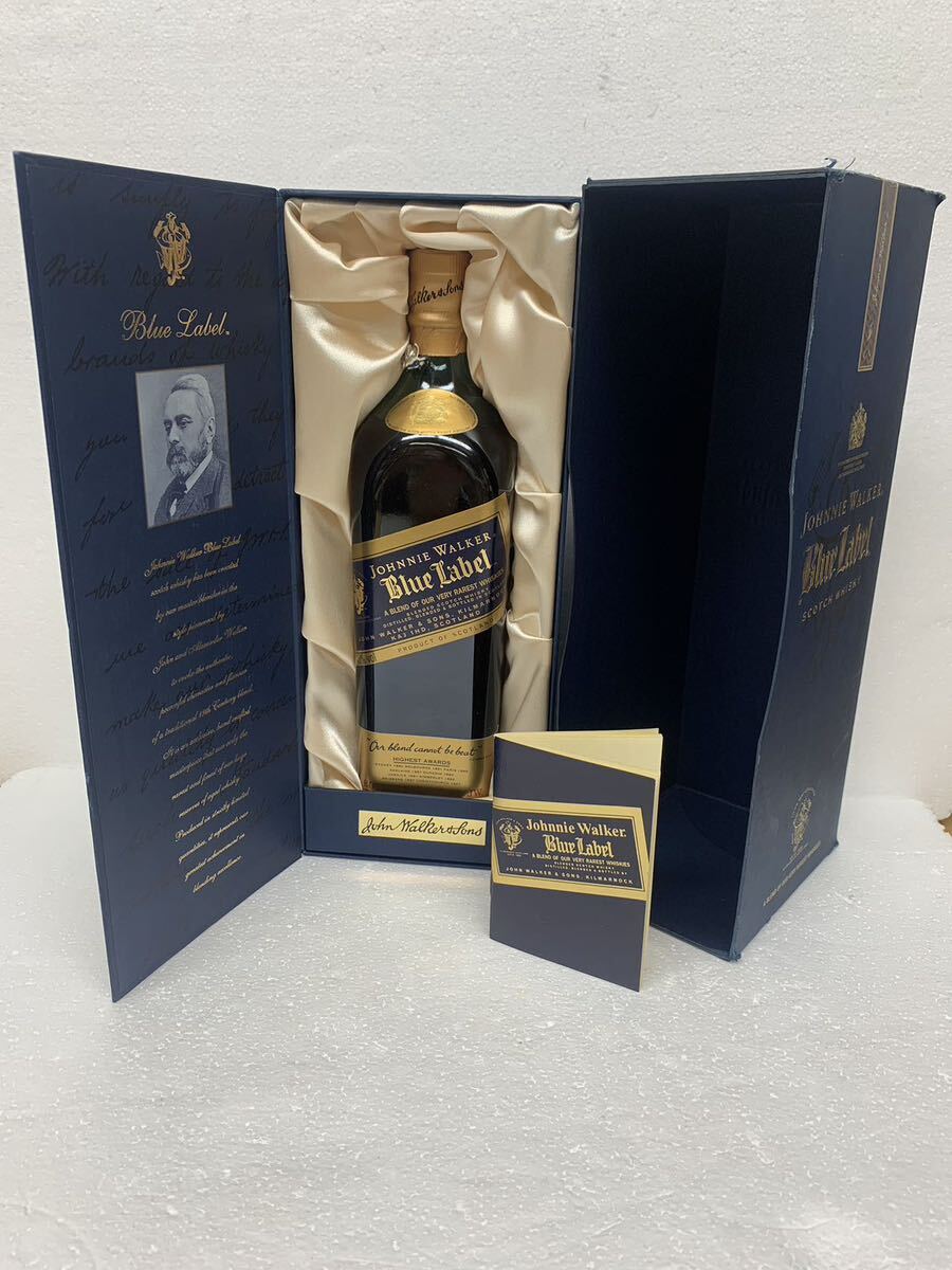 JOHNNIE WALKER BLUE LABEL ジョニーウォーカー ブルーラベル スコッチ ウイスキー 750ml 43% 箱入 未開封 古酒 _画像1