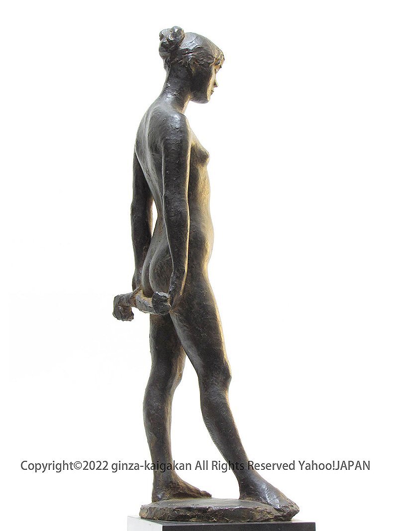 【GINZA絵画館】佐藤忠良　ブロンズ彫刻像「布」限定６体・１９７７年作・作品集掲載　MA21P7D4C9U1F