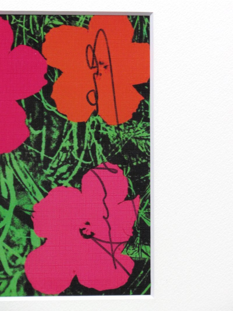 [GINZA картина павильон ] War ho ru шелк гравюра на дереве [ цветок (Invitation)] автограф автограф * pop искусство . Takumi Z41A8E0V07H6J8I