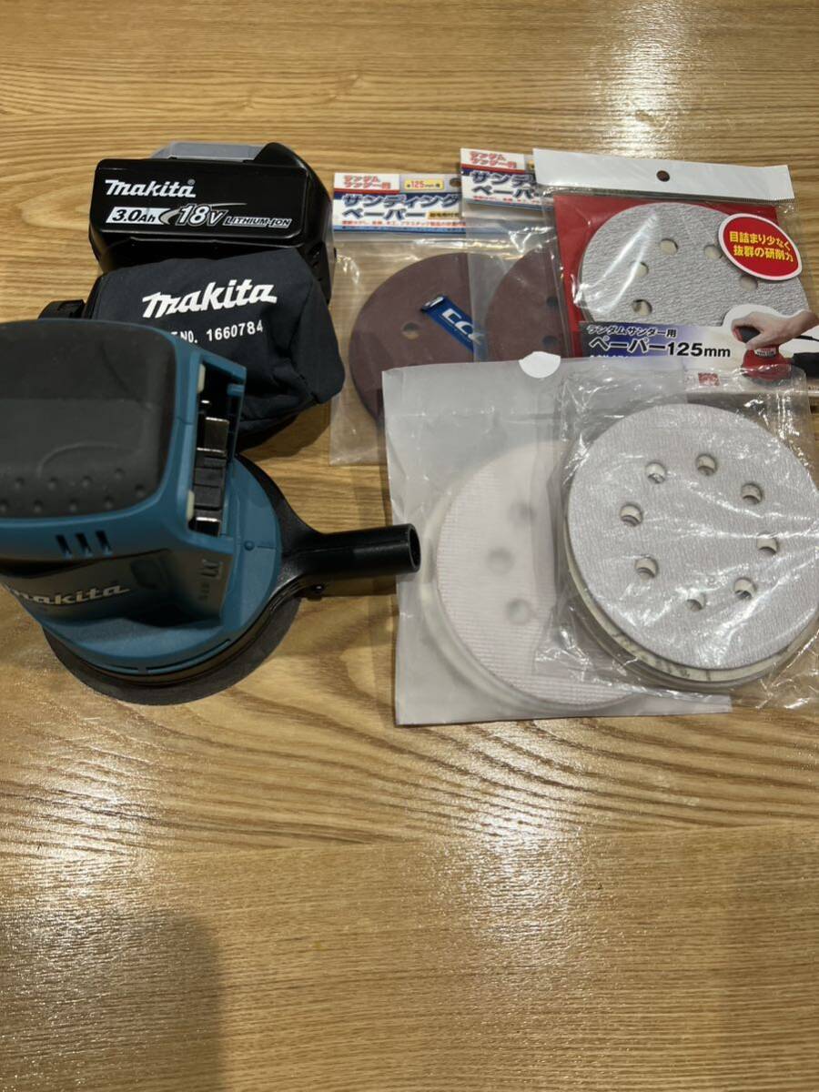 マキタ makita 18V BO180Dランダムオービットサンダ おまけ付きの画像1