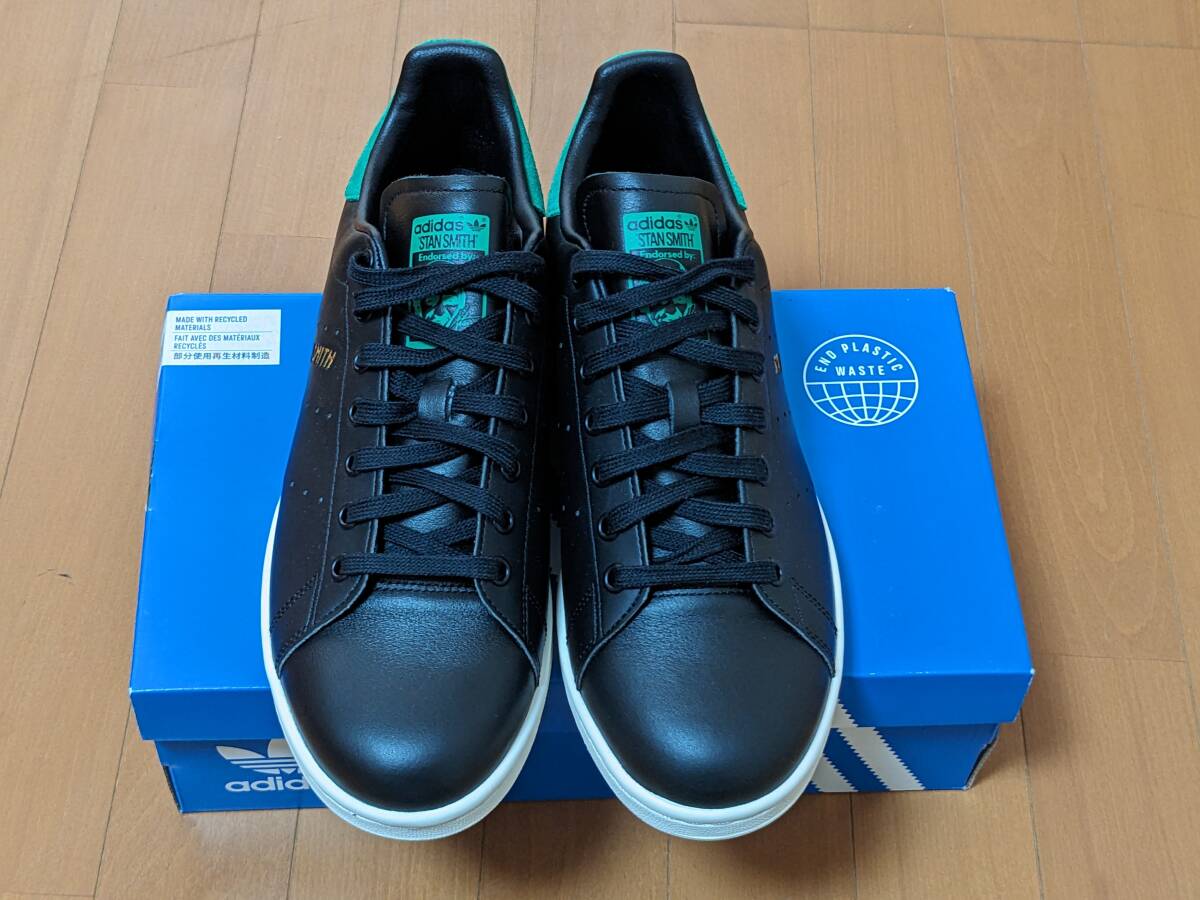 【送料無料・未使用】adidas STAN SMITH CORE BLACK 28.0cm GZ6314_画像2