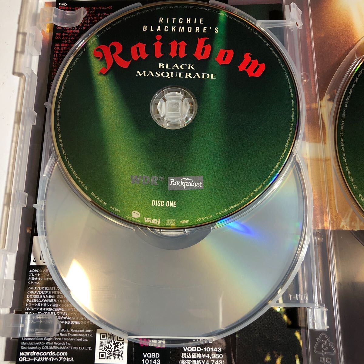 帯付 リッチー・ブラックモアズ・レインボー/ブラック・マスカレード〜ロックパラスト1995 DVD+2CD 初回限定盤の画像4