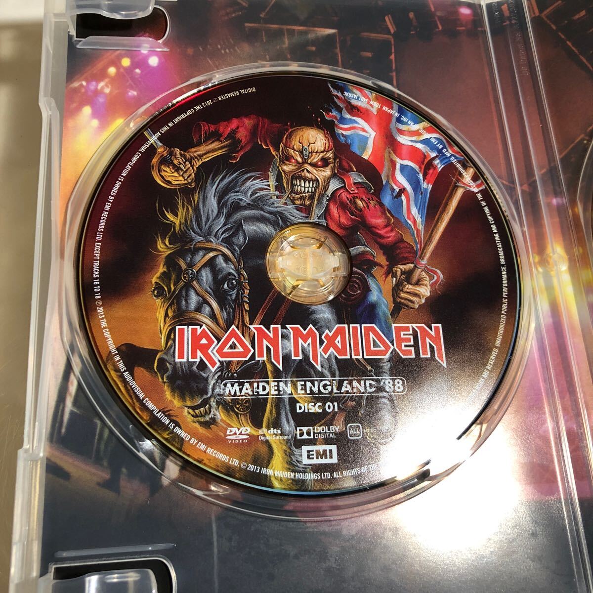  with belt iron * Maiden / Maiden * England 88 2 sheets set DVD sticker attaching 