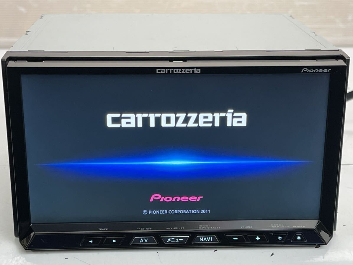 送料無料Carrozzeria HDD カロッツェリアサイバーナビ AVIC-ZH09CS 楽ナビ フルセグTV/Bluetooth/CD/DVD/AUX 2012年(J12)の画像1