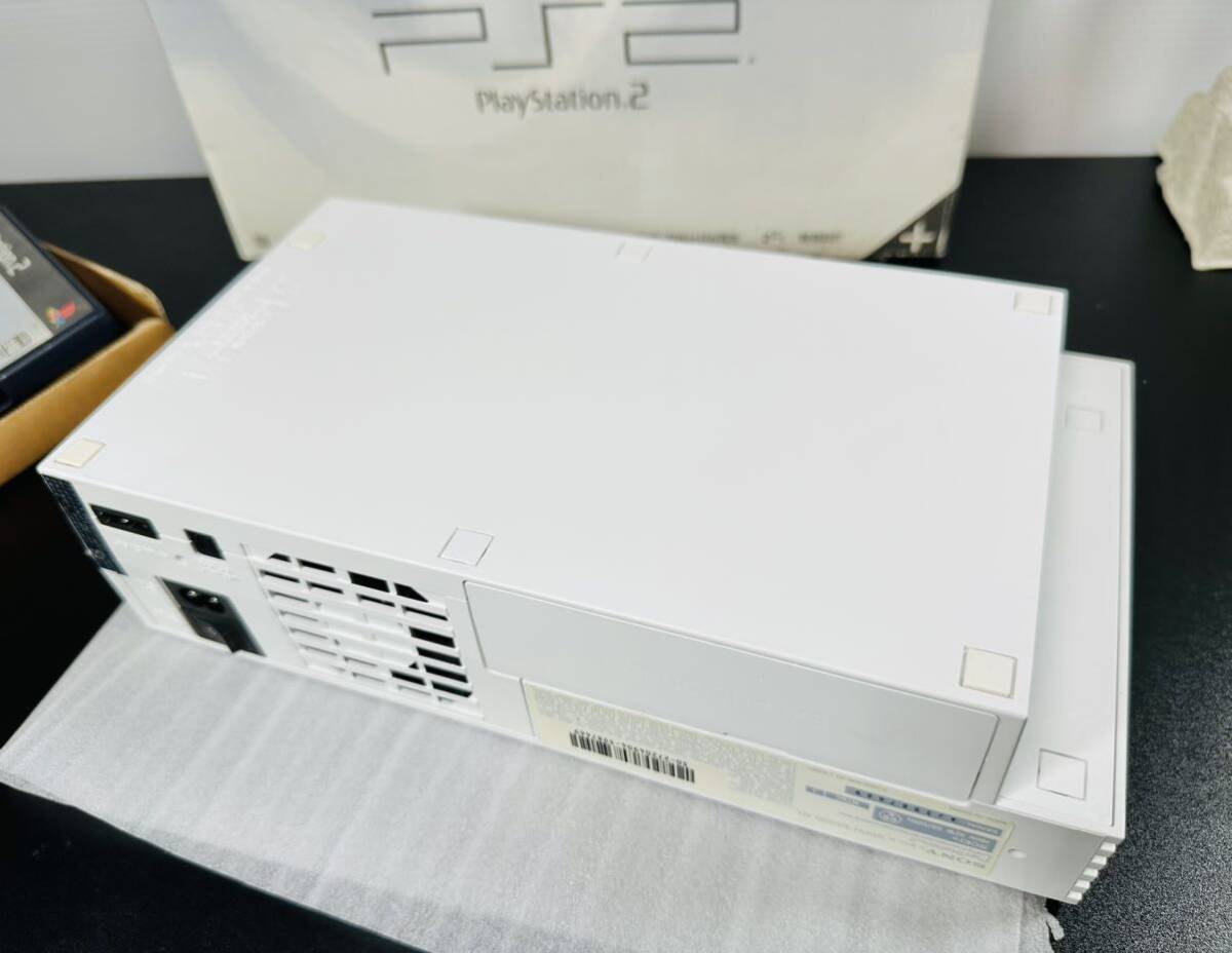 希少品 美品 動作品 SONY PS2 SCPH-55000 GT グランツーリスモ レーシングパック ソニー PlayStation GRAN TURISMO ホワイト RACING PACKの画像7