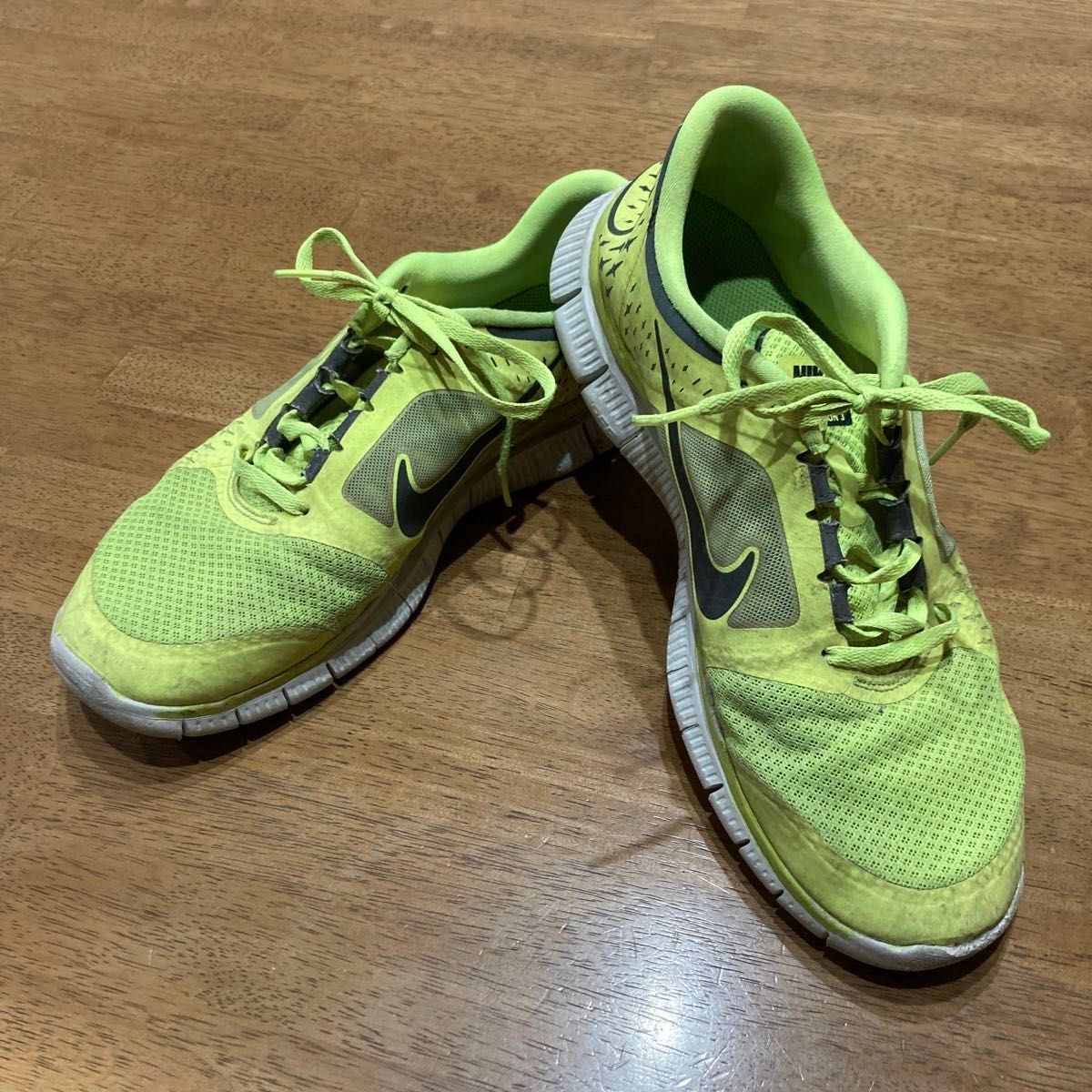 Nike Free Run＋3 ナイキ フリーラン＋3 ライムグリーン色 28.0cm スニーカー