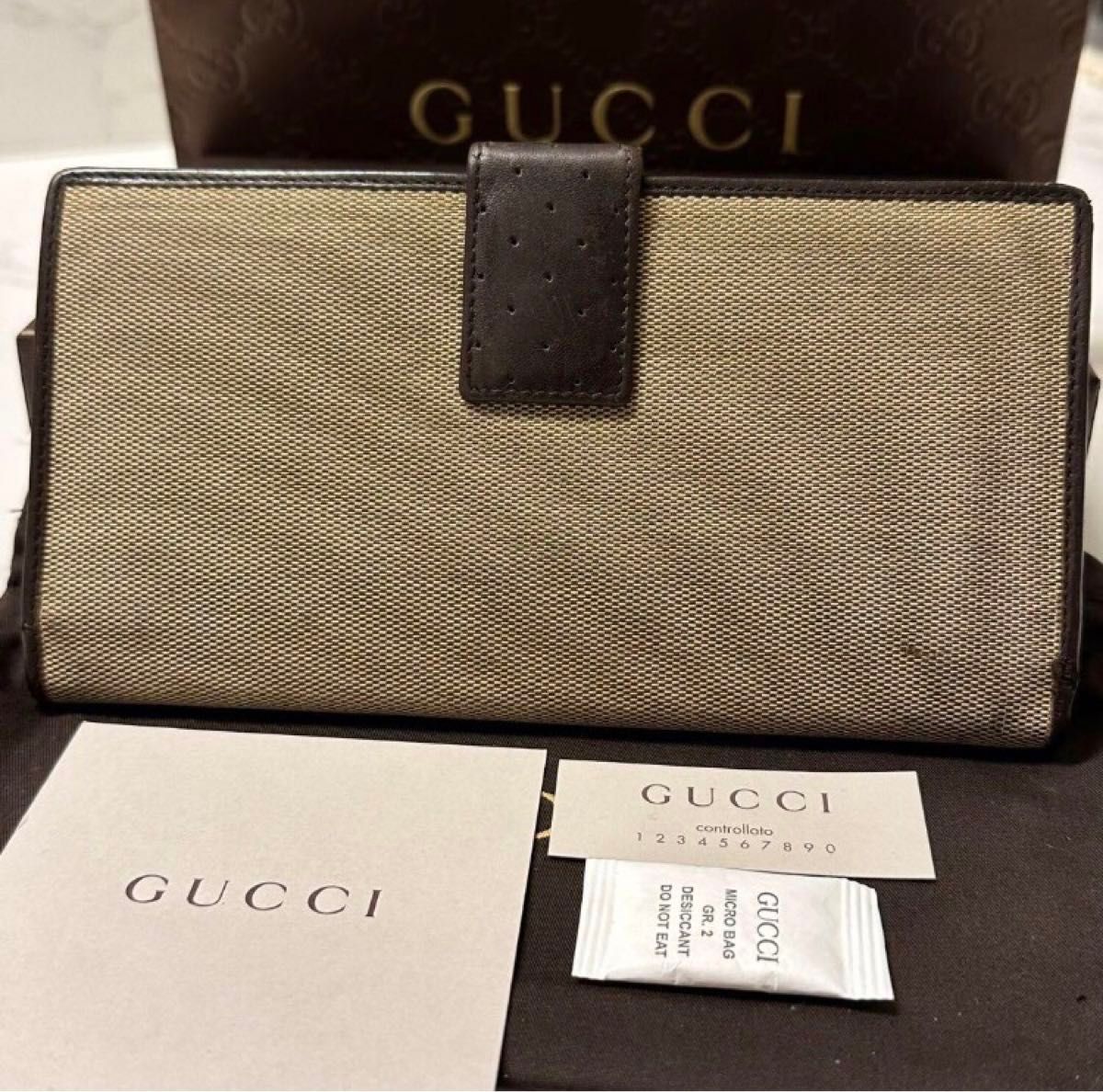 新品同様！ グッチ GUCCI 財布　長財布　シェリーライン　インターロッキングGG